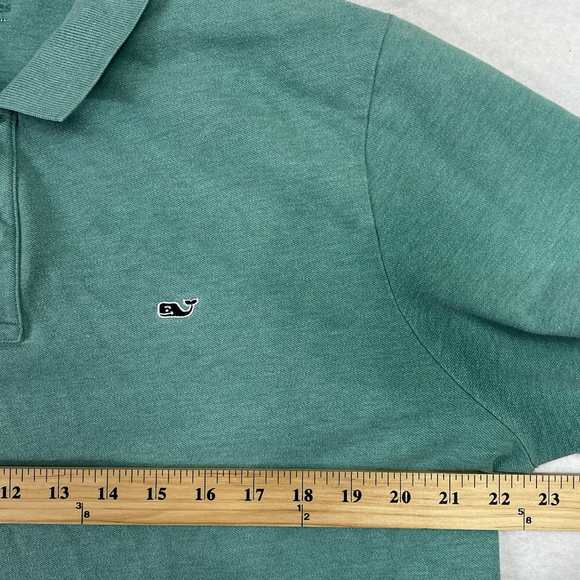 Vineyard Vines Polo Shirt Mens L Short Sleeve Blue Cotton Casual - Picture 5 of 8